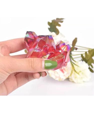 100G-130G Raw Natural Red Electroplating Quartz Stone Cluster Crystals 1pc HOMEZHOU 1pc 100G-130G - Buy Online on GoSupps.com
