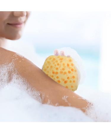 Vesaneae 3-Pack Soft Bathing Sponges - Baby Shower & Body Cleaning Honeycomb Luffa Massage Sponges for All Ages (Yellow Orange Green) - Buy Online on GoSupps.com