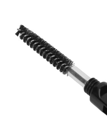 2 in 1 Eyelash and Eyebrow Comb - Stainless Steel Dual Head Grooming Brush for Makeup | Foldable Black Eyelash Brush - Buy Online on GoSupps.com