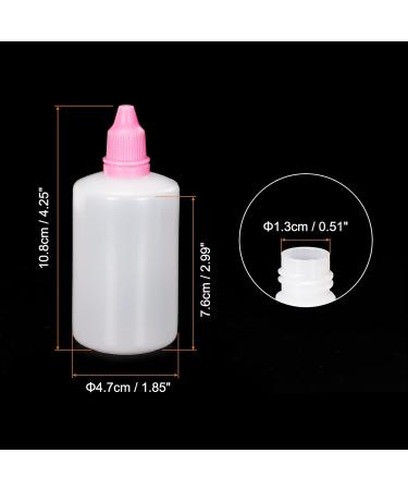 PATIKIL 10-Pack 100ml Liquid Dropper Bottles - Squeezable Eyewash Containers with PP Caps for Home & Travel - Pink - Buy Online on GoSupps.com