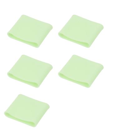 Restokki 5 Pcs Golf Finger Cover Sports Nonslip Elastic Rubber Portable Finger Protective Cover for Finger Support Knuckle 23mmVegetable