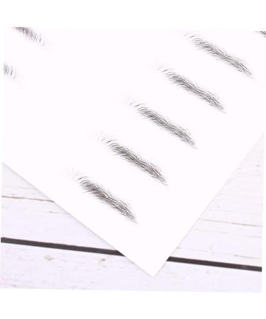 Housoutil 4 Sheets Pairs Adhesive Eyebrow Template Eyebrowsb Simulation Eyebrow 3d Artificial Eyebrow Stickers - Buy Online on GoSupps.com