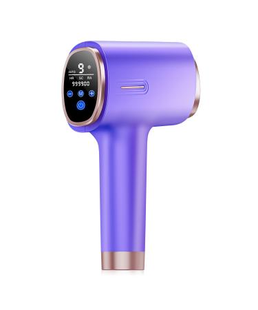 Hair Removal 21J pilateur lumi re puls e avec Fonction de Refroidissement pilation Laser Avec cran Tactile LCD 9 Niveaux D' nergie 999 900 Flashs IPL pilateur Laser pour Femme et Homme Violet