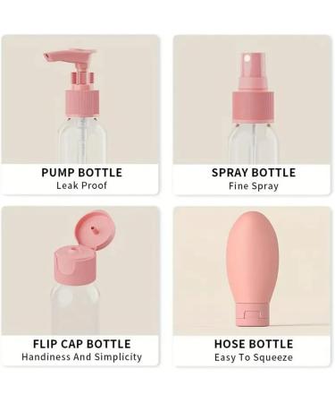 iFutniew Travel Set with Storage Bag Travel Size Empty Liquid Cream Lotion Containers Fine Mist Bottle Squeeze Tube - Buy Online on GoSupps.com