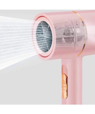 Professional Hair Dryer Ionic Hair Dryer Salon Hairdryer 1200W Constant Temperature Hair Dryer Powerful 3 Speed Settings DC Motor for Heathly Looking Hair Low Noise for Travel and Home Pink - Buy Online on GoSupps.com