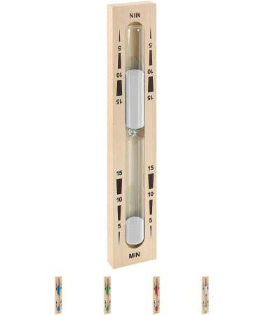 Wooden Sauna Hourglass & Clock - Premium Sauna Accessories for Time Display & Relaxation - Buy Online on GoSupps.com