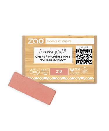 ZAO essence of nature Zao Eye Shadow 219 Rectangular Refill Terracotta Pink