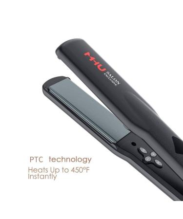 Professional Keratin Hair Straightener 1.25" Flat Iron | Instant Heat Dual Voltage Auto Shut Off - Elevate Your Hair Styling Globally - Buy Online on GoSupps.com