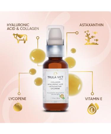 Buy Facial & Neck Organic Serum - Anti-Aging Collagen Hyaluronic Acid Vitamin C & E - Powerful Moisturizer for Him & Her - Ship Worldwide - Buy Online on GoSupps.com