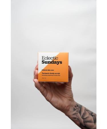 Sea Salt Turmeric Body Scrub - Newly Improved Formula Dry Scrub | Peach Scent for Spa-like Experience | Luxury Organic Scrub for Women & Men - Made in Canada - Buy Online on GoSupps.com