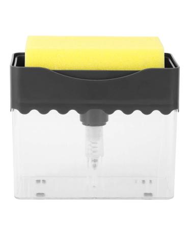 QANYEGN Kitchen Automatic Detergent Dispenser Detergent Dispenser with Sponge Press Soap Box for Kitchen Bathroom Accessory
