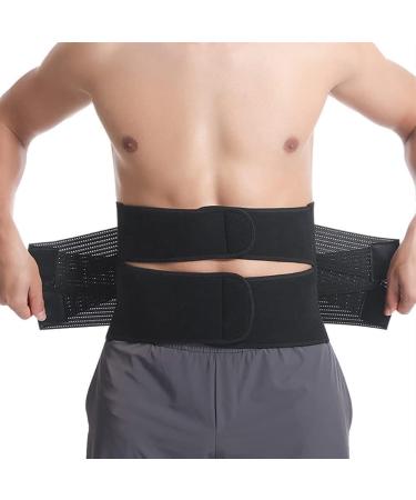 Buy Double Compression Back Support Belt | Lumbar Decompression & Pain Relief for Scoliosis Herniated Disc & Sciatica - Breathable Waistband (Gray Size S) | International Shipping Available - Buy Online on GoSupps.com