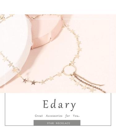 Edary Boho Star Necklace | Gold Tassel Jewelry for Women - Trendy Accessories for Stylish Looks - Buy Online on GoSupps.com