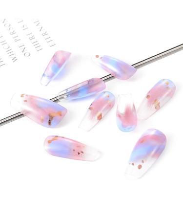 Bohend Ballerina False Fingernails - Glossy Acrylic Press-On Nail Tips | 24 Stunning Designs for Women & Girls - International Shipping Available - Buy Online on GoSupps.com