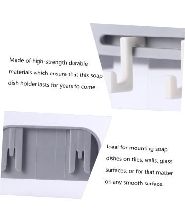 Ciieeo 3pcs Bathroom Soap Holder Self-draining Soap Holder Kitchen Soap Rack Shower Soap Dish Holder Soapdish Kitchen Soap Mounted Sink Adhesive Soap Dish Sponge Dry Dish Household - Buy Online on GoSupps.com