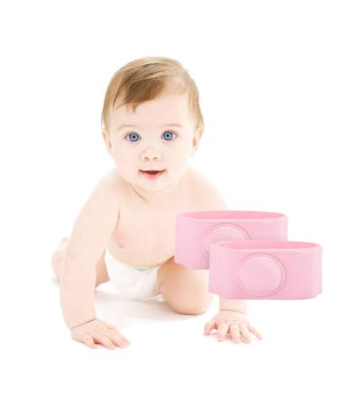 Hernia Belt Baby 2pcs Hernia Belt Hernia Treatment Children Infant Baby Umbilical Hernia Belt() Pink