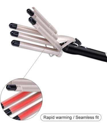Hair Crimper Curling Iron Ceramic Crimpers Wavers Curler Wand Fast Heating 30mm 5 Barrels Hair Waver Styling Tools Wand Iron for Hair (180 to 210 ) - Buy Online on GoSupps.com