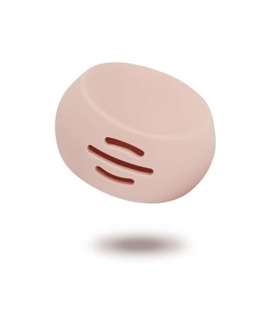 Silicone Makeup Sponge Holder Pressable Drying Stand Sanitary Reuse Easy to Carry Washable Beauty Blender Storage for Work Travel Brown