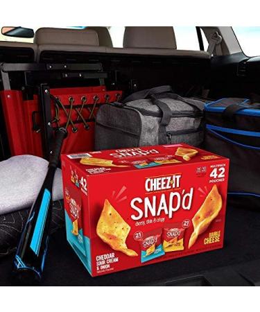 Cheez-It Snap'd Snack Crackers Variety Pack - Family Favorite for Kids & Adults - 42 x 0.75 oz - Buy Online on GoSupps.com