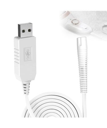Charger for Braun Epilator SHUOMAO USB Charging Power Cord Trimmer Replacement Charger for Braun Silk- pil 9 Flex pil 9 Silk- pil 5 pil 7 Epilator Hair Removal(Not for pil 3)