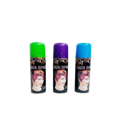 Temporary Hair Color Spray Birthday Party New Year Party Celebration 3OZ- Case (6 Cans) - 6 Colors - Buy Online on GoSupps.com