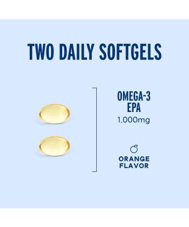 Oceanblue Essentials Mood Food Omega-3 | Triple Strength Fish Oil 1000mg EPA for Mood Support | Burpless Mini Softgels | Heart Health Non-GMO (60 Count) - Buy Online on GoSupps.com