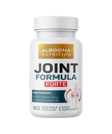 Joint Formula Forte with Royal Jelly and Curcumin 95 | 60 Vegetable Capsules | High Potency Arthritis Pain Relief | Suitable for Vegetarians |
