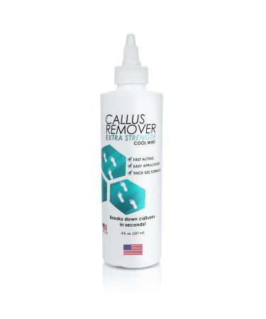 Callus Remover Gel  Extra Strength Foot Callus Remover  8oz Salon Grade Home Pedicure Supplies for Rough  Dry  Cracked Skin  Heavy Duty Callus Remover for Feet  Cool Mint - Buy Online on GoSupps.com