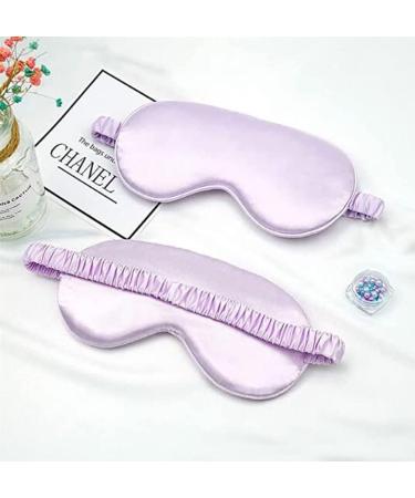 Soft Silk Sleep Eye Mask for Women | Lightweight Eyeshade for Night Sleeping - Light Blue | Elastic Strap | 1 Count - Buy Online on GoSupps.com