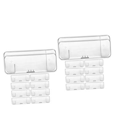 FRCOLOR 20 STK razors Storage box plastic container Storage organizer made of holder for bare turfs case for manual razor outside organizer