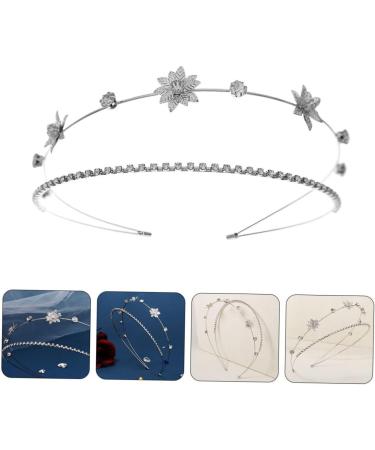 minkissy Double Laminated Headband Hair Accessories Womens Hair Clips Hair Barrettes for Women Hair Ties for Women Metal Hair Clips for Women Trendy Decor Miss Rhinestones Hairpin Grace - Buy Online on GoSupps.com