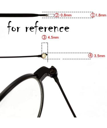 OQCEHA Glasses Arm Replacement - Metal Hinge & Brackets Silver Spectacle Accessories Durable 1 Pair Replacement Bar - Buy Online on GoSupps.com