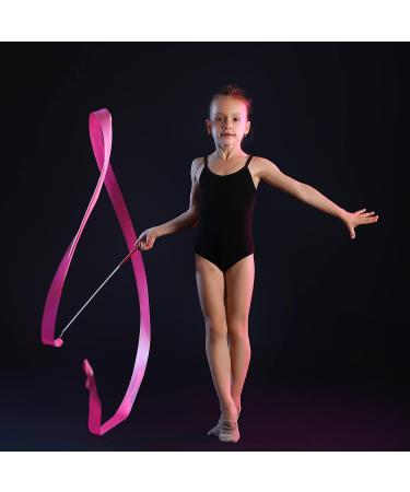 50 Piece Rainbow Dance Ribbon Set - 78.7 Inch Gymnastics Streamers for Kids Dancing & Talent Shows - Mixed Color Twirling Wands for Rhythmic Artistic Performance - Buy Online on GoSupps.com