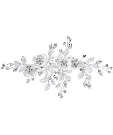 ISLHJDD Wedding Hair Clip Bridal Hair Comb Diamante Crystal Pearl Hair Comb Wedding Hair Accessory Decorative Wedding Hair Comb Hair Accessories for Brides Girls - Buy Online on GoSupps.com