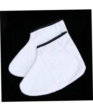 FOMIYES 1 Pair Wax Foot Spa Wax Foot Mask Paraffin Feet Socks Paraffin Foot Covers Wax Foot Wrap Paraffin Foot Liners Feet Spa Cover Wax Foot Dip Wax Mittens Foot Wax White Moisturiser - Buy Online on GoSupps.com