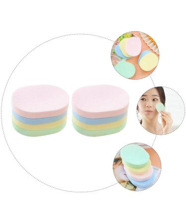 Buy FRCOLOR 24 Pcs Powder Puff Makeup Removal Sponge Pad | Colorful Exfoliation & Bath Loofah | Facial Cleaning & Scrubber Pads - International Shipping Available - Buy Online on GoSupps.com