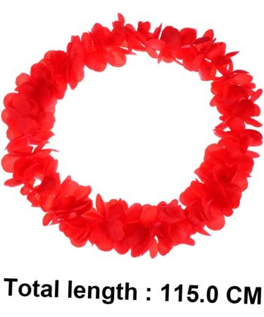 LIFKICH 1 Set 4pcs Hawaiian Floral Garland Make up Headband Artificial Floral Necklace Luau Necklaces Premium Hawaiian Wreath Lei Hair Clips Hawaiian Garland Red Banquet Lillo The Flowers Red Size 1 - Buy Online on GoSupps.com