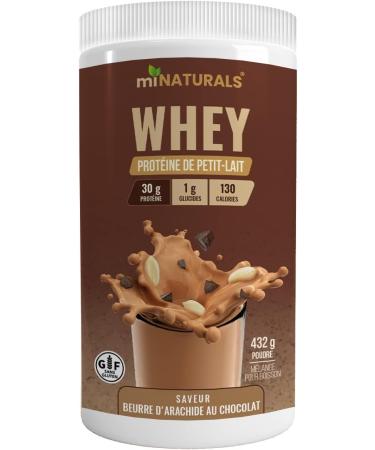 miNATURALS Whey Pure Isolate High Protein Drink Mix Powder For Shakes - 432g (Chocolate Peanut Butter) - Buy Online on GoSupps.com