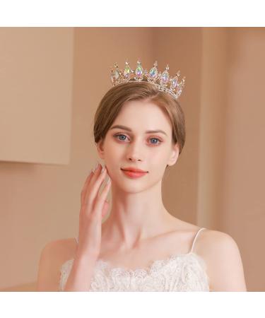 Kamirola Women's Silver AB 12 Crown | TR12 Tiaras and Crowns for Women - Buy Online on GoSupps.com