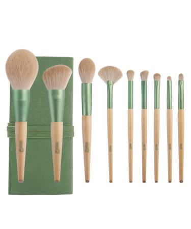 10 Qingluo Makeup Brush Set Blush Loose Powder Eyeshadow Brush Beauty Tool(As the picture shows D) As the picture shows D