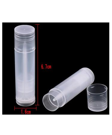JZK 50 Pack Clear Plastic Lip Balm Containers - Empty Tubes for DIY Lip Balm & Handmade Projects - Buy Online on GoSupps.com