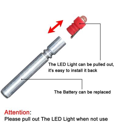 6PCS LED Bobber Light Replacement for Fishing Lures Bobbers Pen Lights Arrow Nocks Floats Pole Flashers Red - Buy Online on GoSupps.com