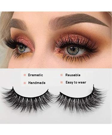 Jane Choi 3D Faux Nerz False Eyelashes - Reusable Long & Thick Handmade 4 Pairs with Clip | Dramatic Makeup Eyelash Extensions - Buy Online on GoSupps.com