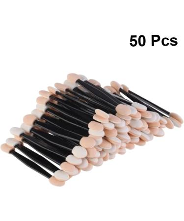 Baluue 50 Pcs Makeup Tools Eyeshadow Brush Eyeshadow Makeup Brushes Eyeshadow Applicator Sponge Black Size 1 Black - Buy Online on GoSupps.com