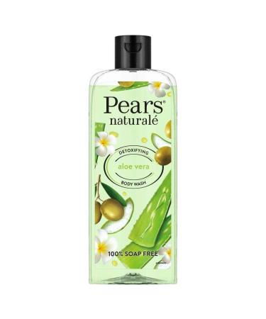 P.e.a.r.s Naturale Detoxifying Aloe Vera Body Wash 250 ml 100% Natural Ingredients Liquid Shower Gel with Olive Oil for Glowing Skin - Paraben Free