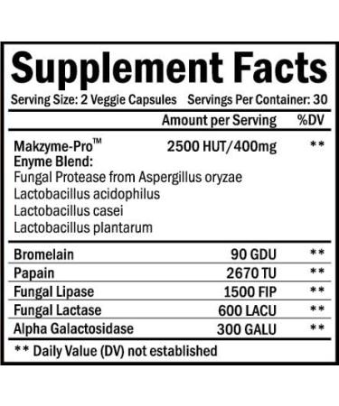 Bradeson Naturals Digestive Enzymes & Probiotics - Natural Dietary Supplement 60 Capsules - Buy Online on GoSupps.com