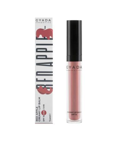 GYADA COSMETICS Red Apple Creamy Lip Balm SPF1503 Fuji peach pink neutral undertone warm lip balm with SPF15 protects against UVA and UVB rays nourishing and strengthening 74 ml