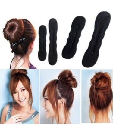 Jiahao Strong Holder Hair Sponge - Improved Foam Donut Maker for Perfect Ponytail & Bun - 4 Magic Beauty Hairstyle Tools (2 Large & 2 Small) - Buy Online on GoSupps.com