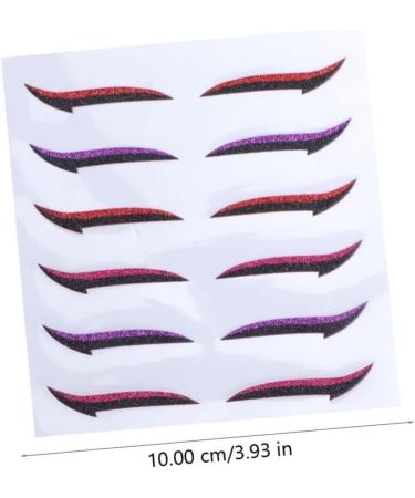 minkissy 24 Pairs Glitter Eyeliner Self-adhesive Eyeliner Sticker Double Eyelid Tapes Women Eyeliner Sticker Reusable Eyeliner Sticker Eye Makeup Stickers Double Eyelid Stickers - Buy Online on GoSupps.com
