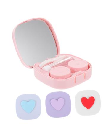 Solustre 4 sentences contact lens container contact lenses case glasses frames glasses organizer container for bags small lens holder colored lens